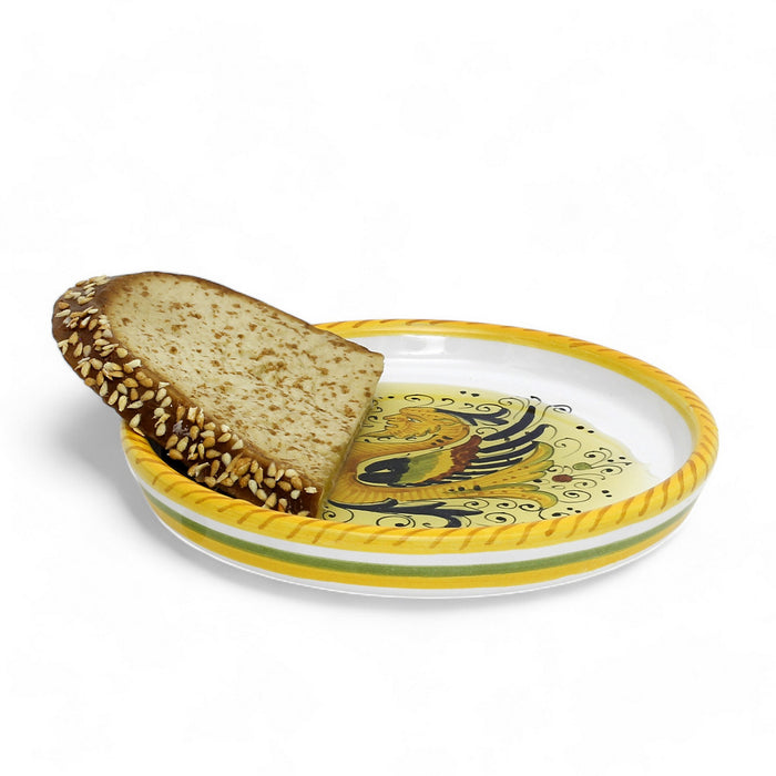RAFFAELLESCO DELUXE: Deruta Wine Coaster/Dipping Bowl