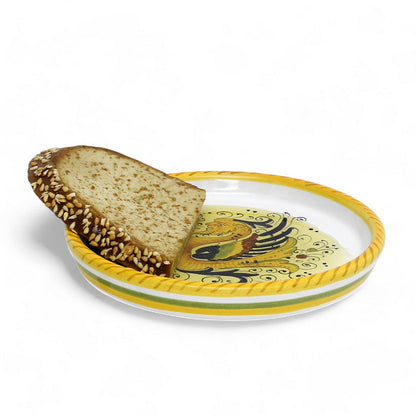 RAFFAELLESCO DELUXE: Deruta Wine Coaster/Dipping Bowl