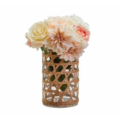 Raffia Lattice Cachepot/Vase