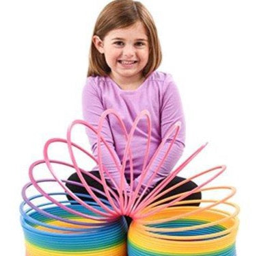 Rainbow Spring Slinky Jumbo 6"