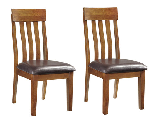 Ralene D594 Medium Brown 2-Piece Dining Chair Set