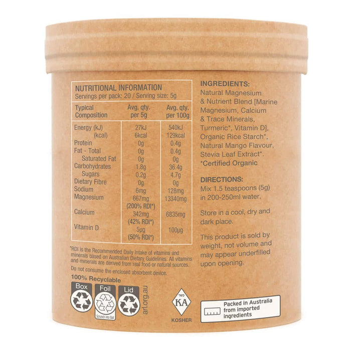 Raw Muscle Magnesium - Creamy Mango
