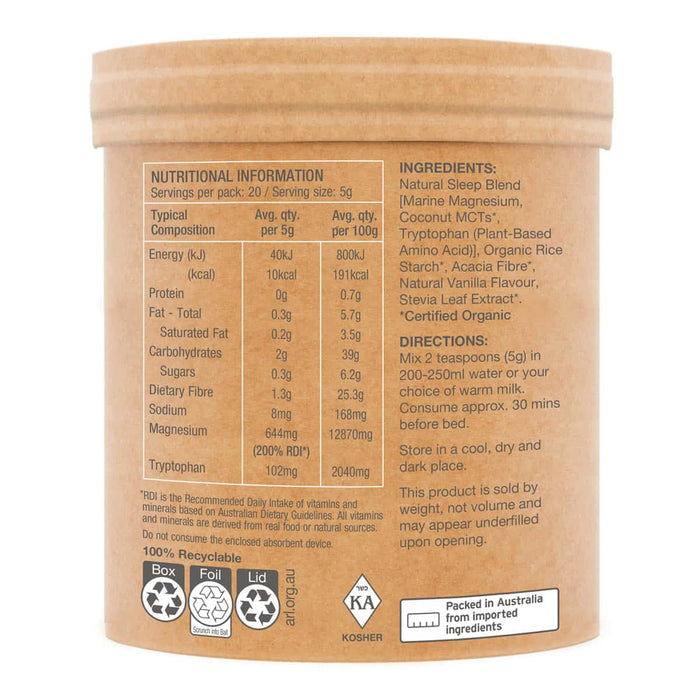 Raw Sleep Magnesium - Dreamy Vanilla