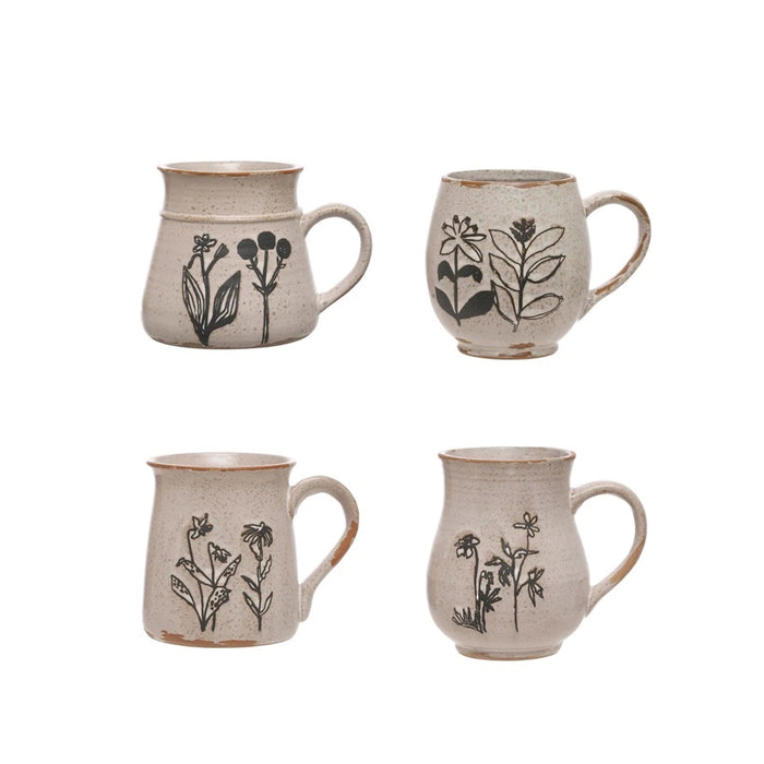 Reactive Glaze Flower Mug
