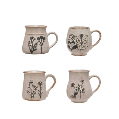 Reactive Glaze Flower Mug