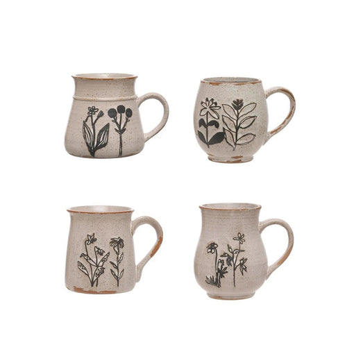 Reactive Glaze Flower Mug