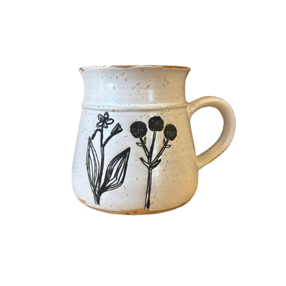 Reactive Glaze Flower Mug
