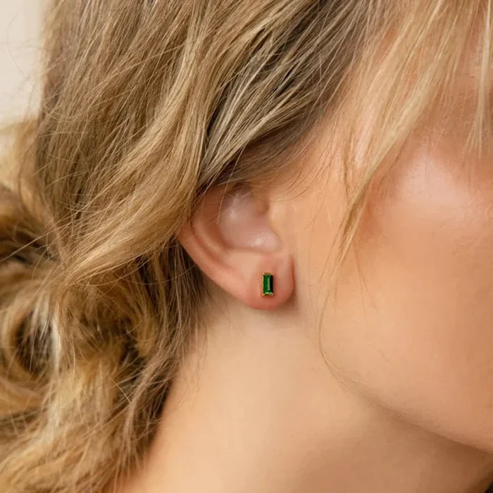 Rectangle Birthstone Earrings 🇬🇧