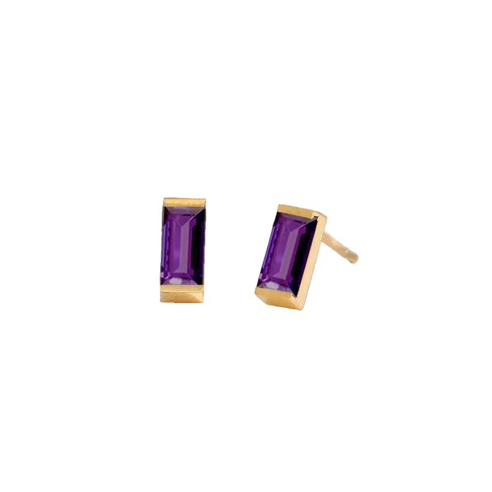 Rectangle Birthstone Earrings 🇬🇧