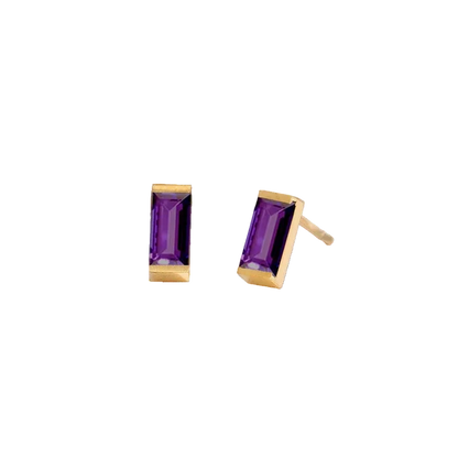Rectangle Birthstone Earrings 🇬🇧