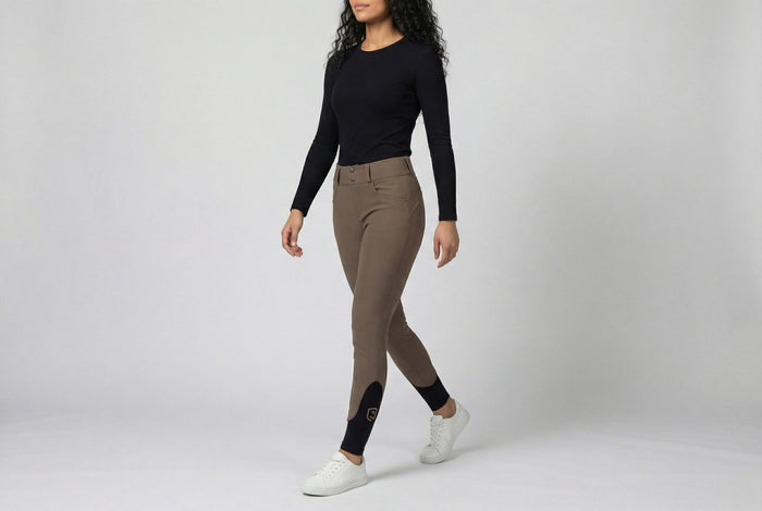 Reithose Acentola Full Grip taupe