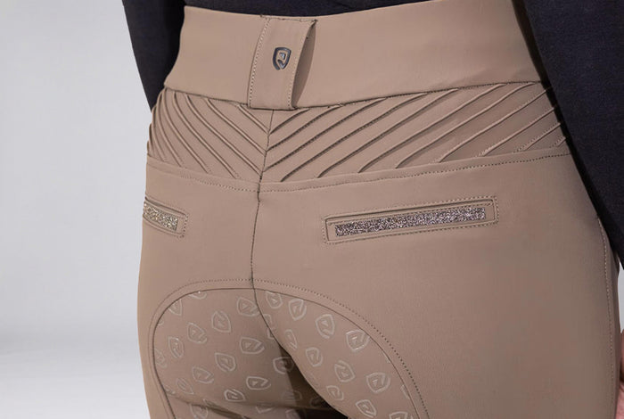 Reithose Acentola Full Grip taupe