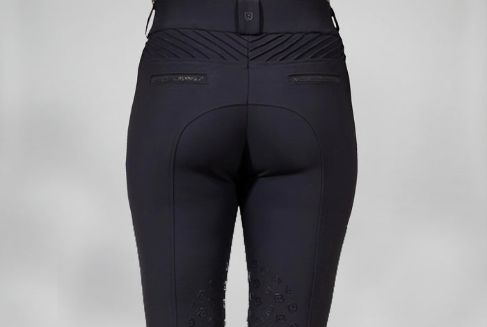 Reithose Acentola Knee Grip schwarz