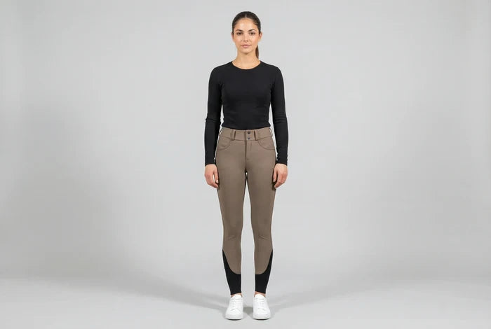 Reithose Acentola Knee Grip taupe