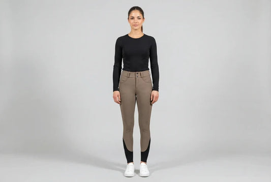 Reithose Acentola Knee Grip taupe