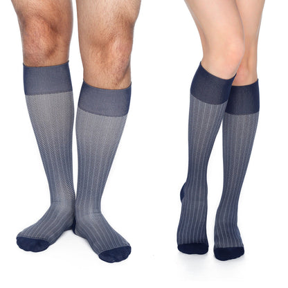 Rejuva Herringbone Compression Knee High 20-30mmHg - Compression Level: Firm 20-30 MmHg - Unisex - Knee