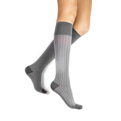 Rejuva Herringbone Compression Knee High 20-30mmHg - Compression Level: Firm 20-30 MmHg - Unisex - Knee