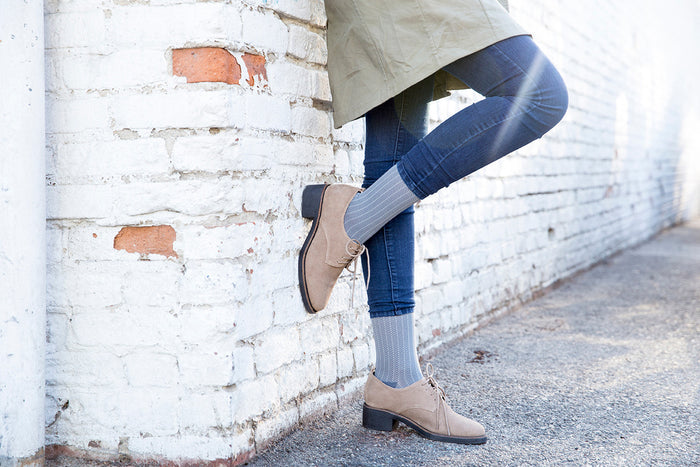 Rejuva Herringbone Compression Knee High 20-30mmHg - Compression Level: Firm 20-30 MmHg - Unisex - Knee