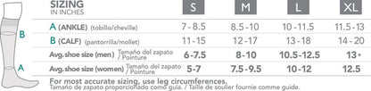 Rejuva Houndstooth Compression Knee High 15-20mmHg - Compression Level: Moderate 15-20 MmHg - Unisex - Knee