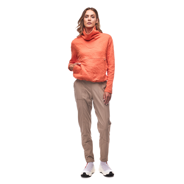 Relevo Texture Crew Funnel Neck Top