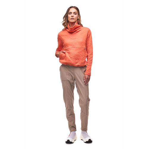 Relevo Texture Crew Funnel Neck Top