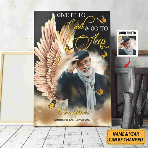 Remembrance Gifts, Angel Wings Canvas -Personalized Memorial Gifts