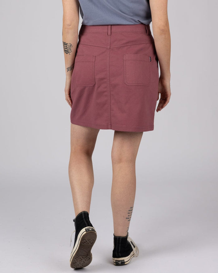 Remi Womens Skirt in Dark Pink