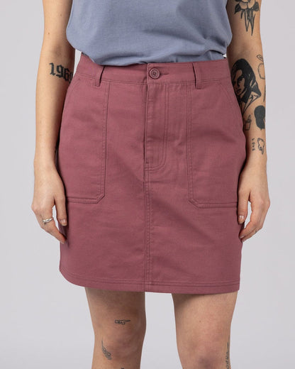 Remi Womens Skirt in Dark Pink