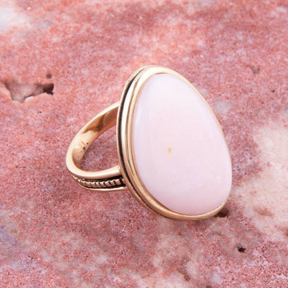 Ring-Pink Opal Statement