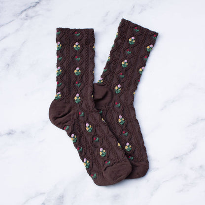 Romantic Floral Casual Socks