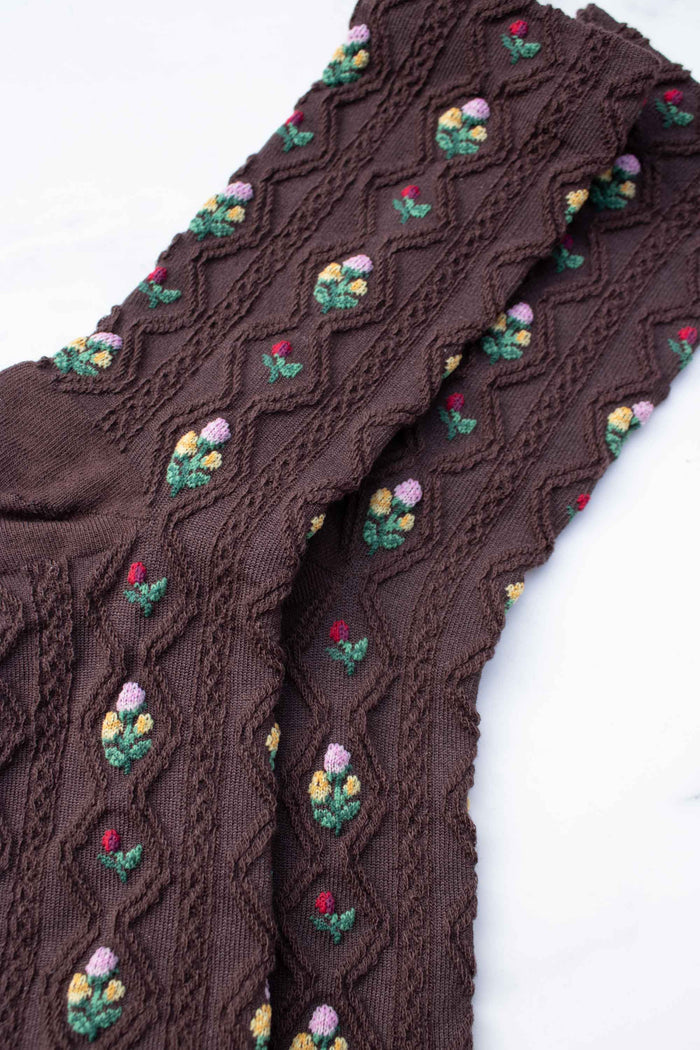 Romantic Floral Casual Socks