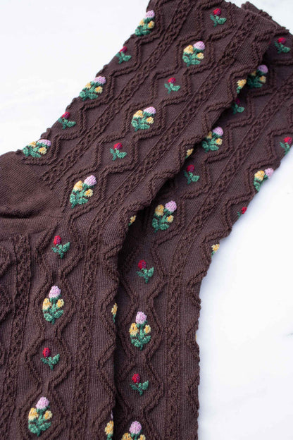 Romantic Floral Casual Socks