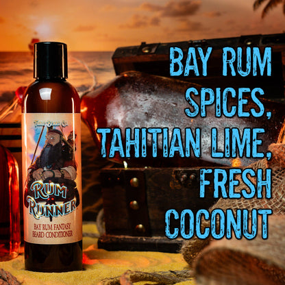 Rum Runner - Beard Conditioner - Bay Rum Spices, Tahitian Lime, Fresh Coconut