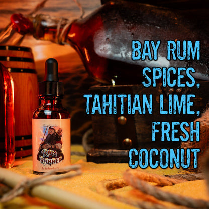 Rum Runner - Beard Oil - Bay Rum Spices, Tahitian Lime, Fresh Coconut