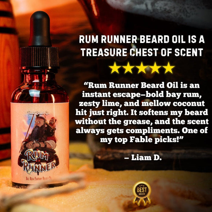 Rum Runner - Beard Oil - Bay Rum Spices, Tahitian Lime, Fresh Coconut