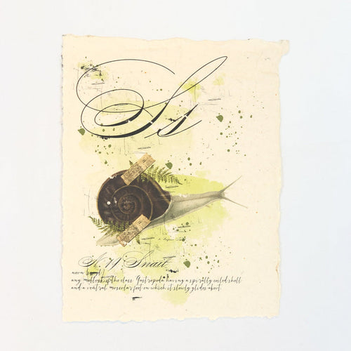 "S" Artisan Alphabet Print