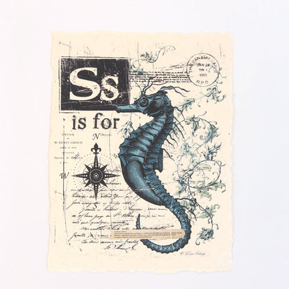 "S" Artisan Alphabet Print