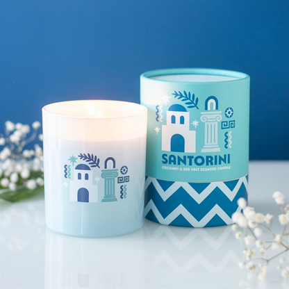 Santorini Coconut & Sea Salt Scented Candle 🇬🇧