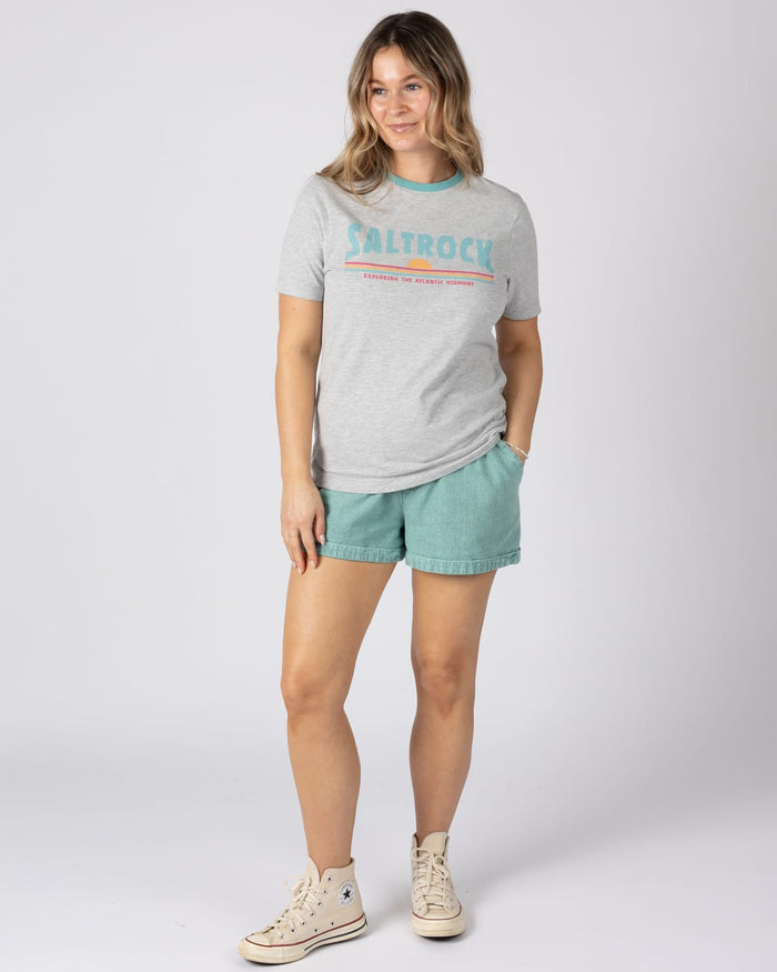 Scape Womens Short Sleeve T-Shirt in Grey