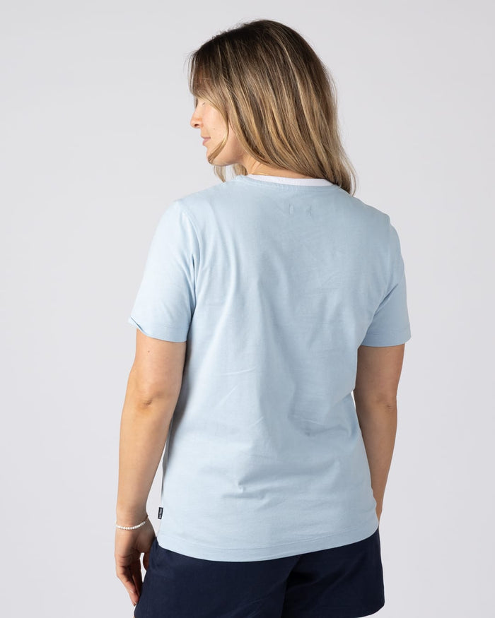 Scape Womens Short Sleeve T-Shirt in Light Blue
