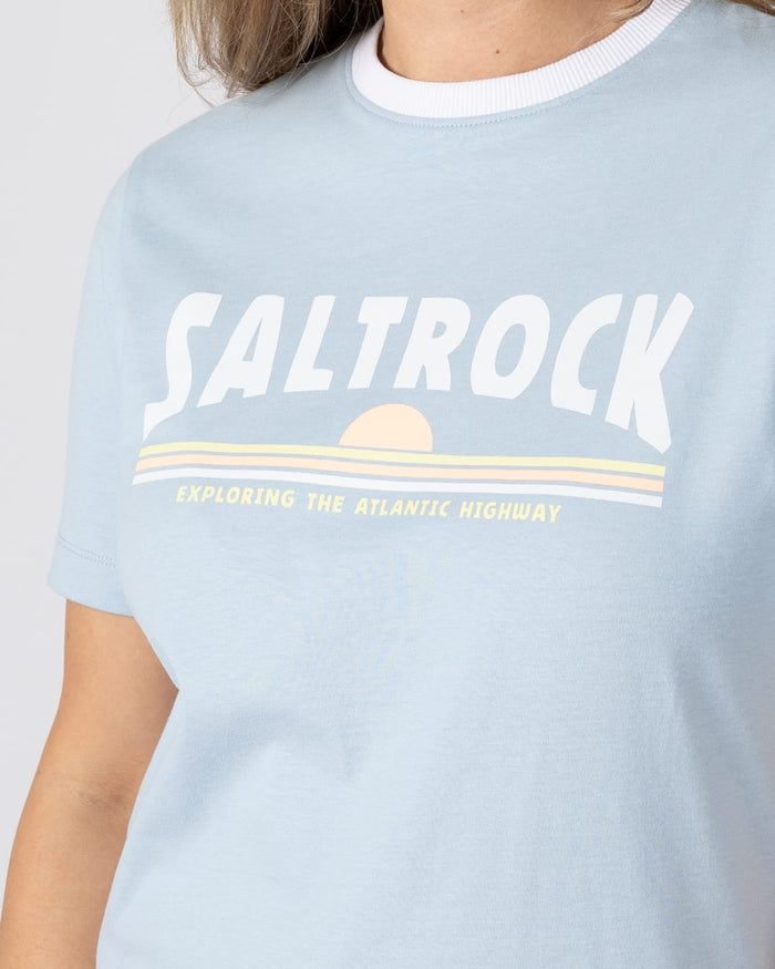 Scape Womens Short Sleeve T-Shirt in Light Blue