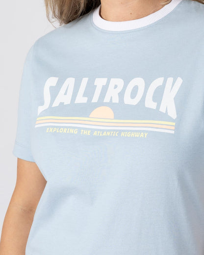 Scape Womens Short Sleeve T-Shirt in Light Blue