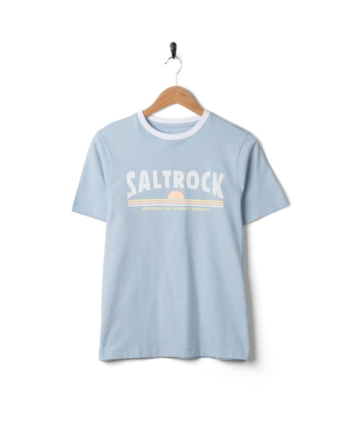 Scape Womens Short Sleeve T-Shirt in Light Blue