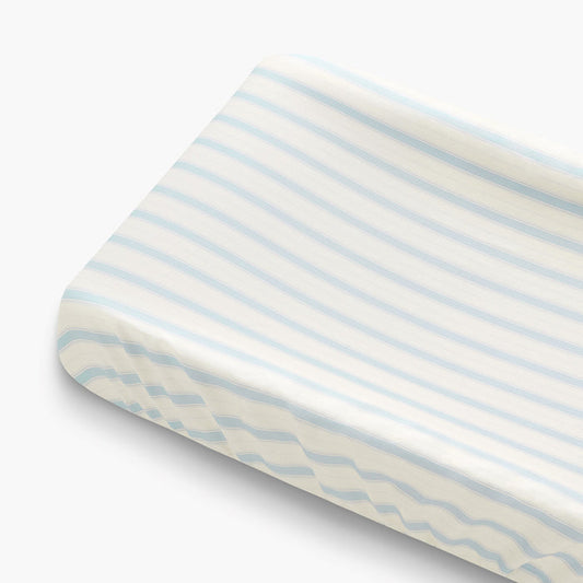 Seaside Stripe Changing Mat in Ocean