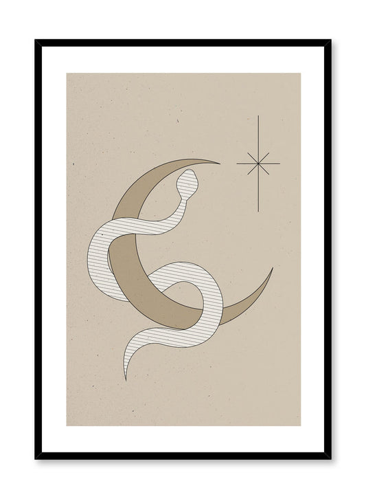 Celestial illustration poster by Opposite Wall with Serpent Moon