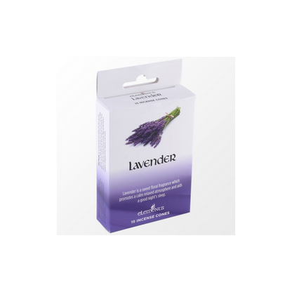 Set of 12 Packets of Elements Lavender Incense Cones 🇬🇧