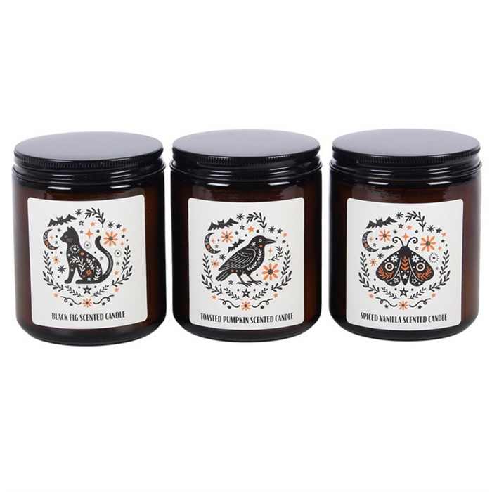 Set of 3 Frightful Folk Scented Candles 🇬🇧