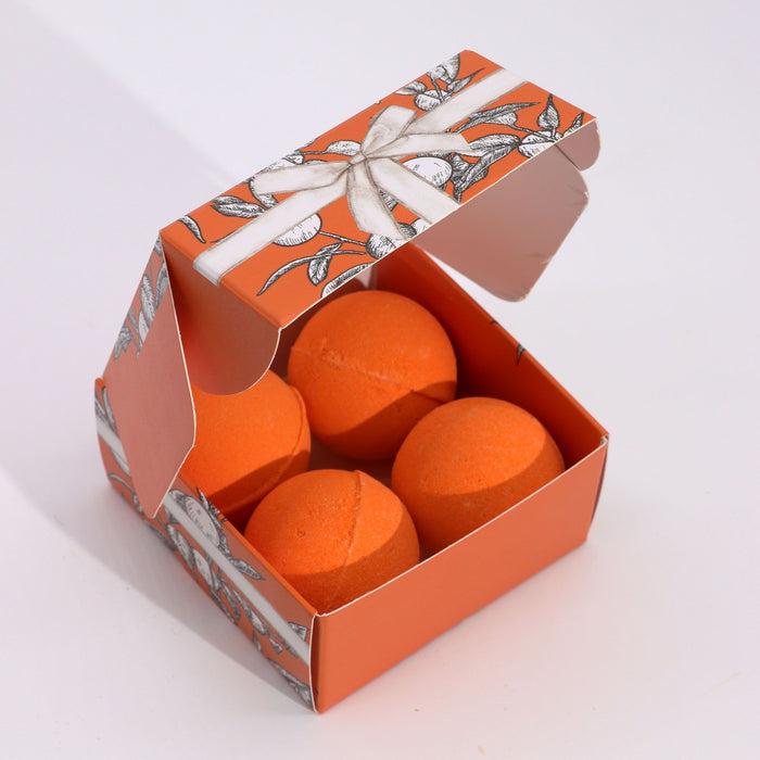 Set of 4 Vitamin C Bath Bombs – Aromatherapy Quartet 🇬🇧