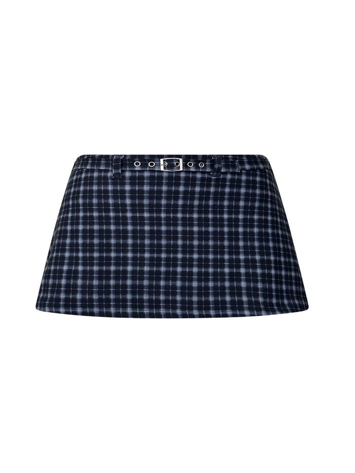 Shanny Skort / Indigo Plaid