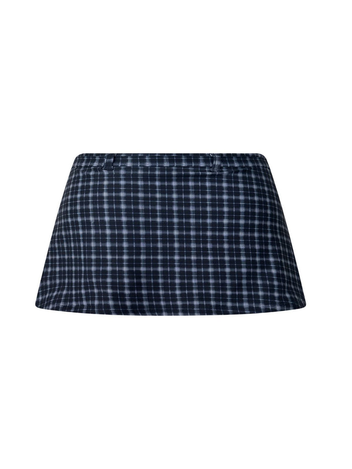 Shanny Skort / Indigo Plaid
